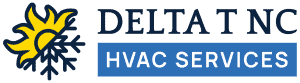 High-quality HVAC service technician performing maintenance on a heating and cooling system.