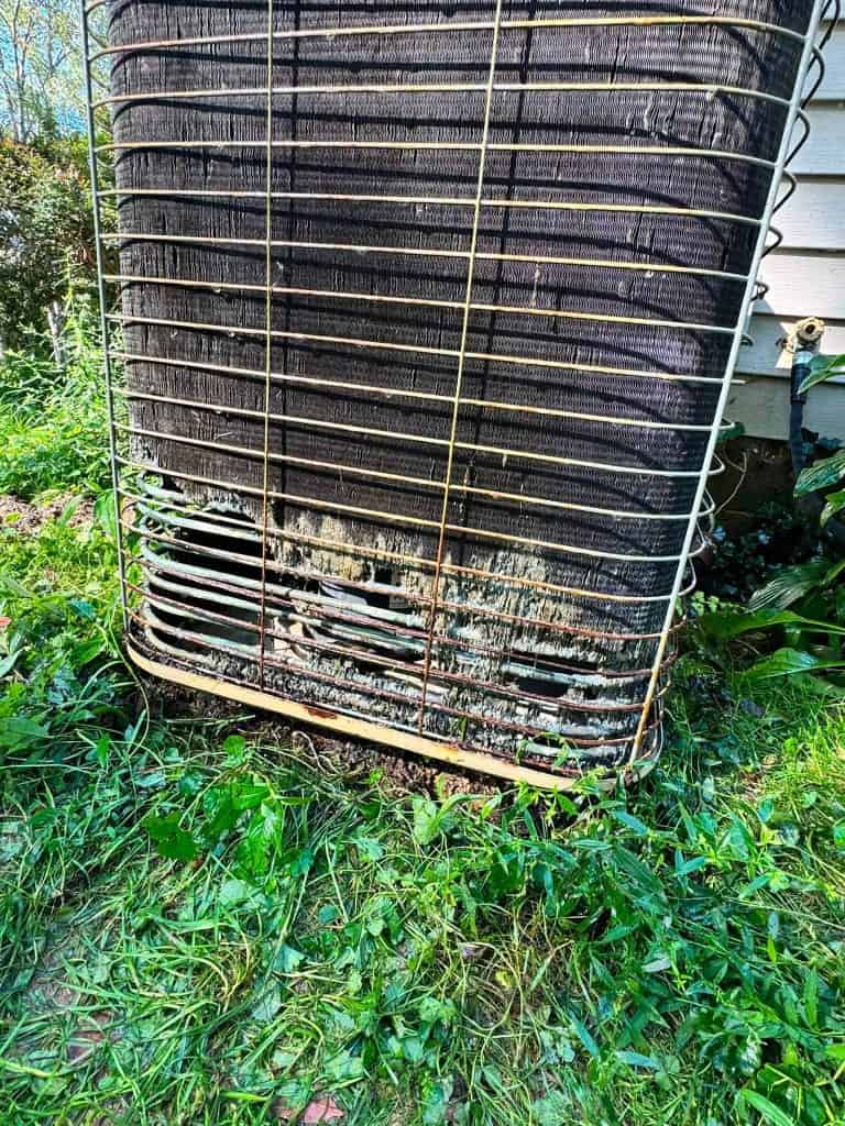 Ancient destroyed condenser