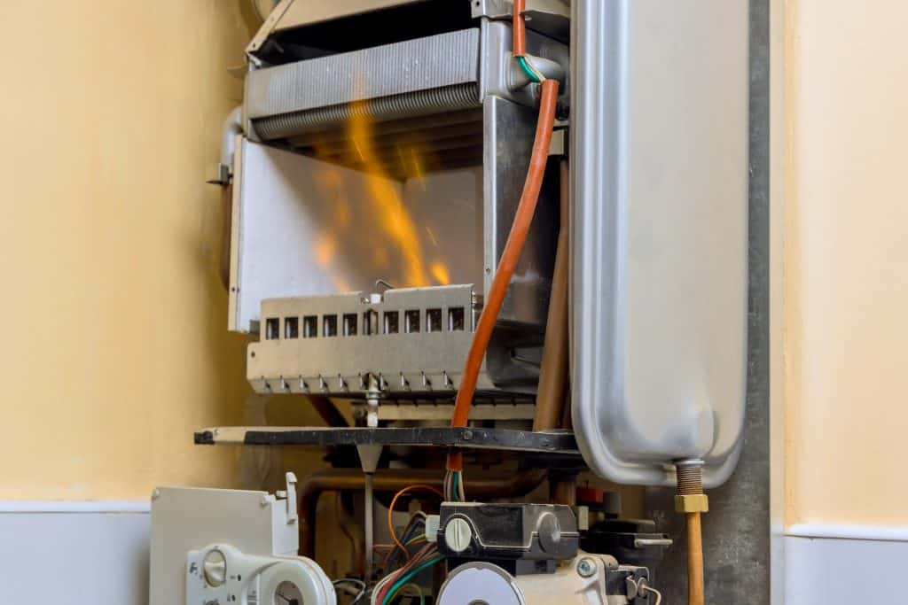 In course of repairing natural gas boiler at home, a professional qualified engineer is involved